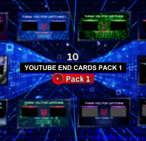 10 Youtube End Card Videos Pack 1